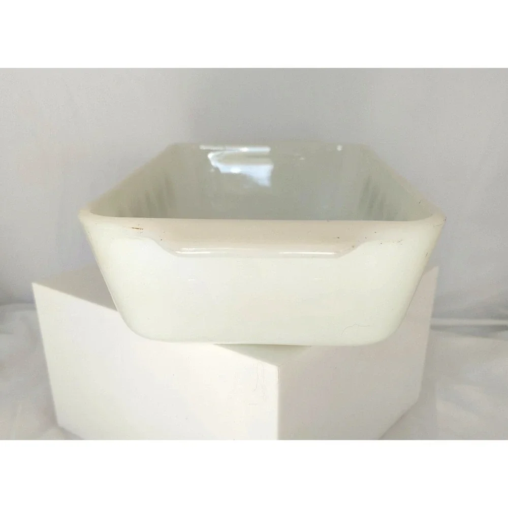 VINTAGE ANCHOR HOCKING Fire King Casserole‎ # 441 Meadow Green Loaf Pan 1 Qt